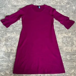 Talbots ruffle sleeve medium sweater dress.